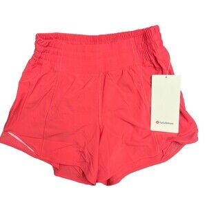 Lululemon Women’s Hotty Hot HR Shorts 4” Lined Glaze Pink (GLZP) SZ 4 New